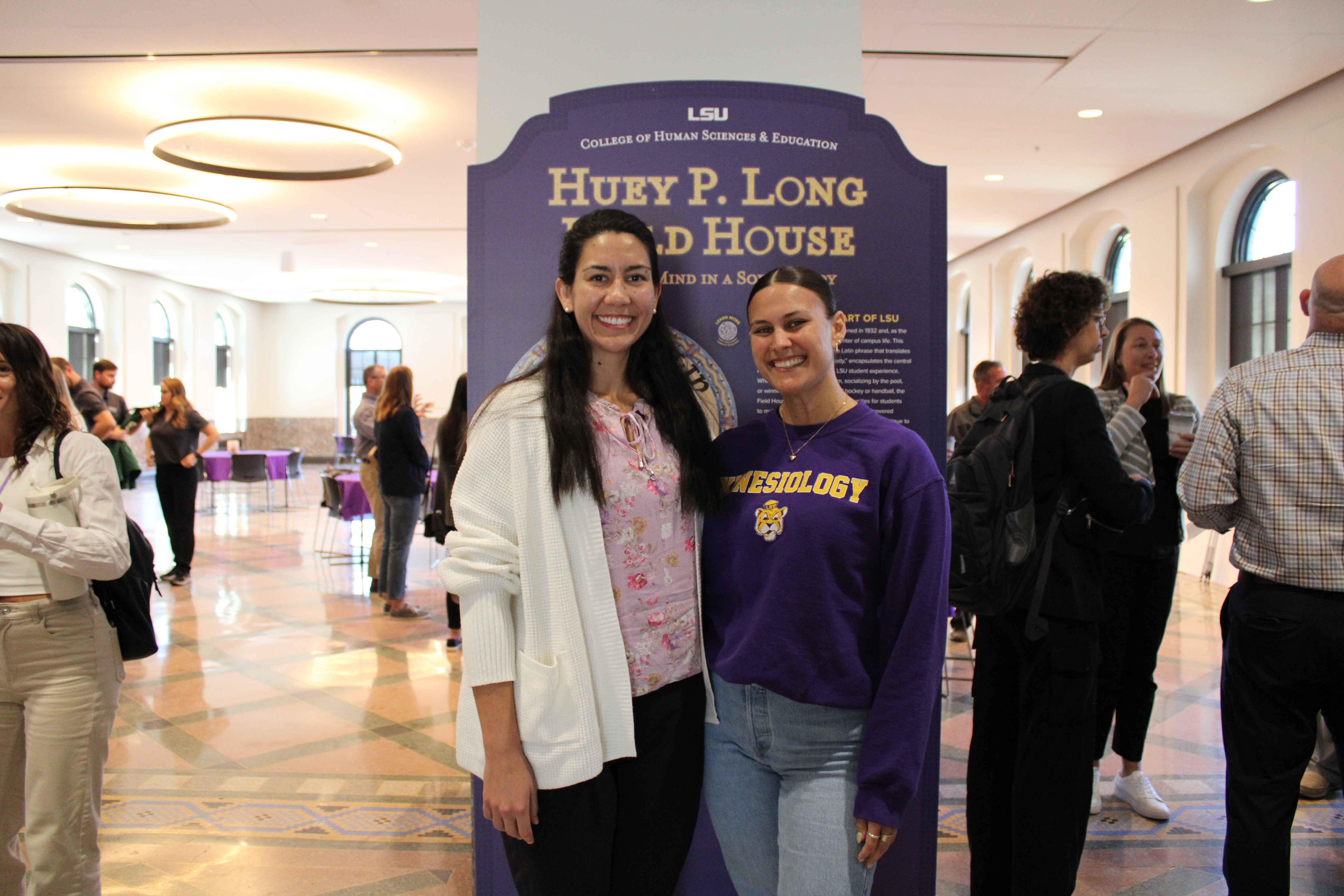 Students pose for a photo at Geauxing the Distance