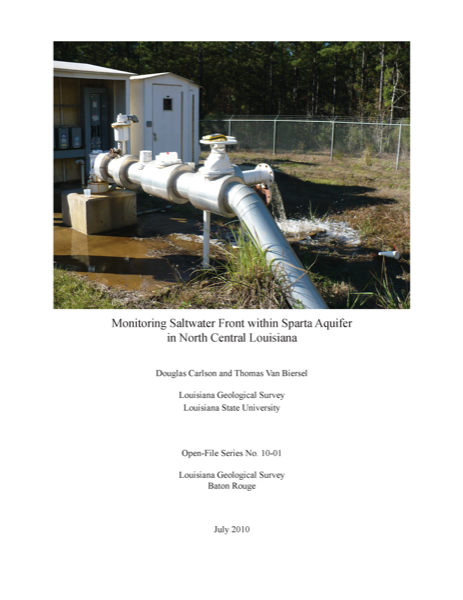 Monitoring Saltwater Front within Sparta Aquifer in North Central Louisiana Monitoring Saltwater Front within Sparta Aquifer in North Central Louisiana